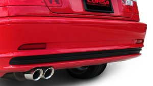 BMW 3 Series Performance Exhaust - Single Rear Exit - CORSA Performance - Axle-Back, Sport, Twin 3.0in. Polished Pro-Series Tips - Polished - `01-`06
